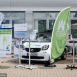 The electric smart car of Umweltpartnershaft Hamburg